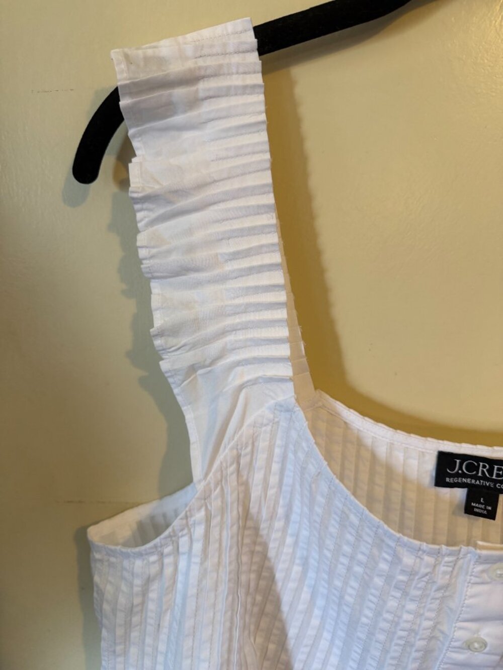 NWT J.Crew Pintuck Peplum Top - Picture 4 of 5